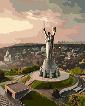 Картина за номерами Origami Українські сюжети: Київ, Батьківщина-мати LW 3124 40*50 виробництво Україна LW3124 фото