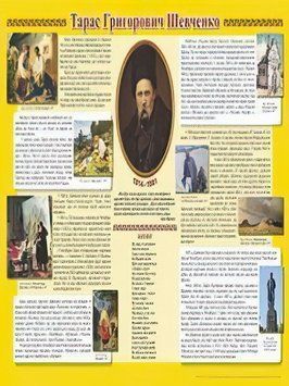 Плакат шкільний: Біографія Шевченка Т. Г. 2255555501536 фото