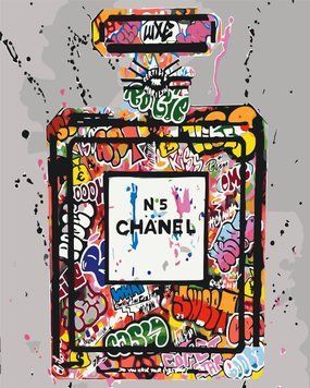 Картина за номерами Chanel №5 арт (Шанель номер 5) 40*50 см Орігамі LW 3476 LW3476 фото