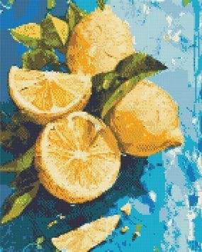 Алмазна мозаїка/вишивка Натюрморт. Лимонна насолода 40*50 см Орігамі OD 3527 OD3527 фото