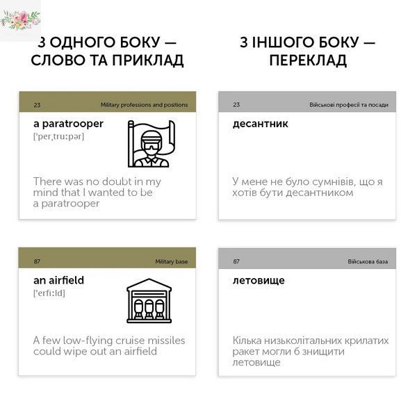 English Student &mdash; Military English (500 карток) картки англійських слів для військової лексики 9786177702571 фото