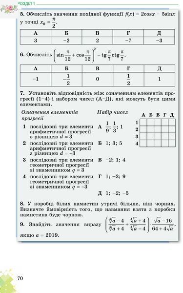 Підручник для 11 класу: Математика рівень стандарту (Істер) 9789661109789 фото